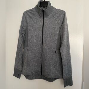 Champion Women's Heather Zip Up Gray Jacket